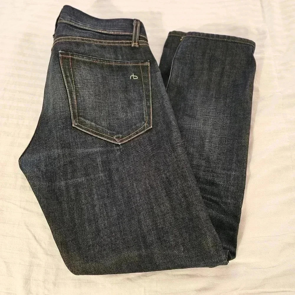 Rag & Bone RB 23X Jay Skinny Jean Mens 30 Dark Wash Indigo Denim Made in USA